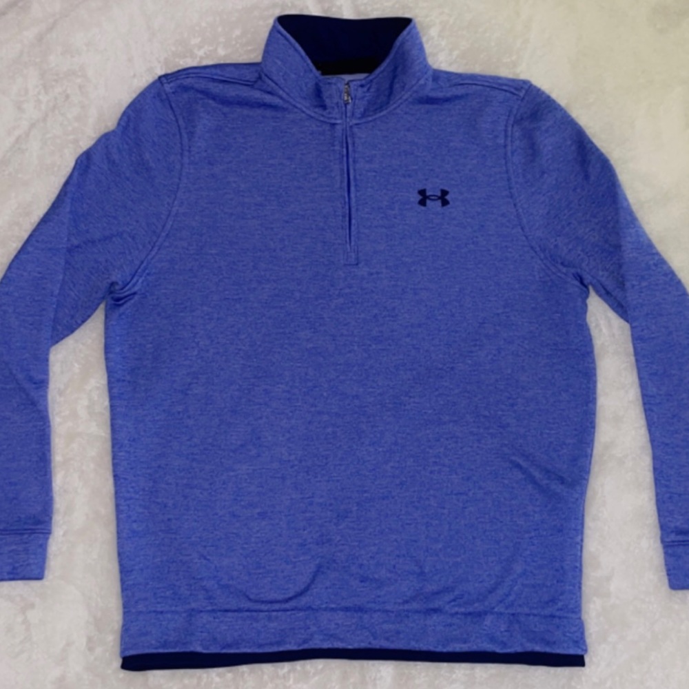 Unworn Men's Purple Under Armour  Golf 1/4 Zip Sweater